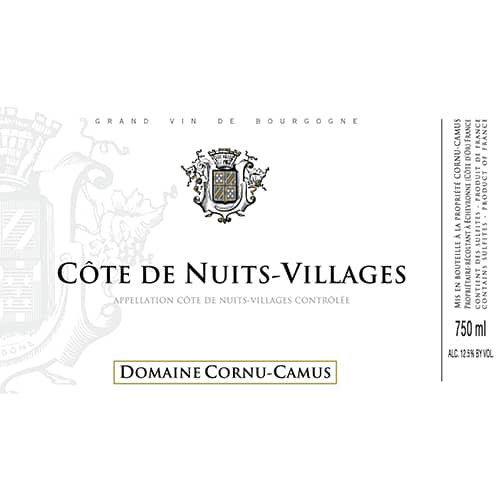 Cornu-Camus Côte de Nuits-Villages Vino Rosso Borgogna Ciliegia