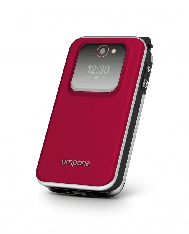 Emporia JOY-LTE telefono conchiglia rosso 4G 2.8" SOS