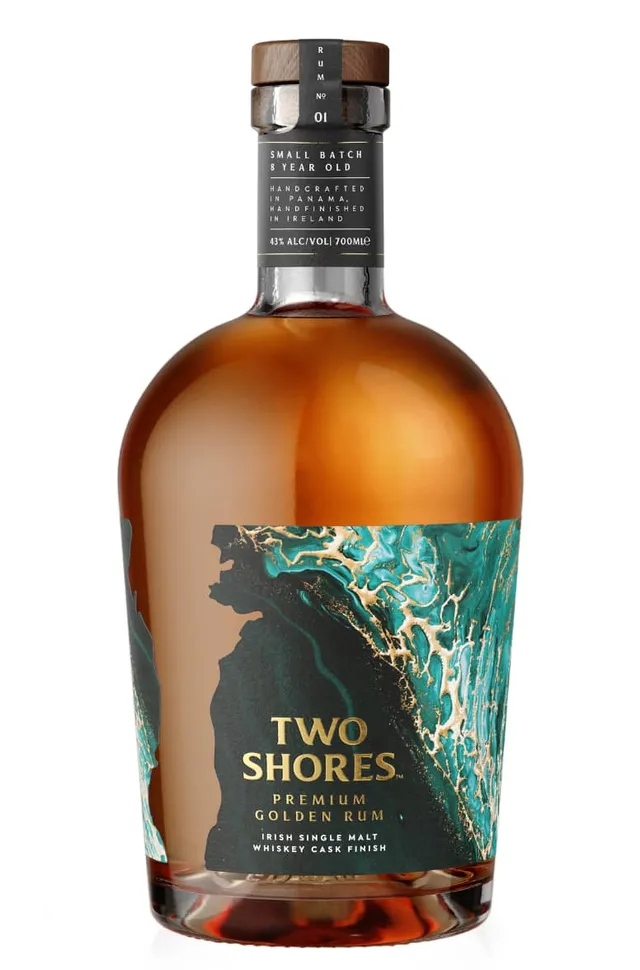Two Shores Rum Irish Single Malt Finish Rum Scuro 43%