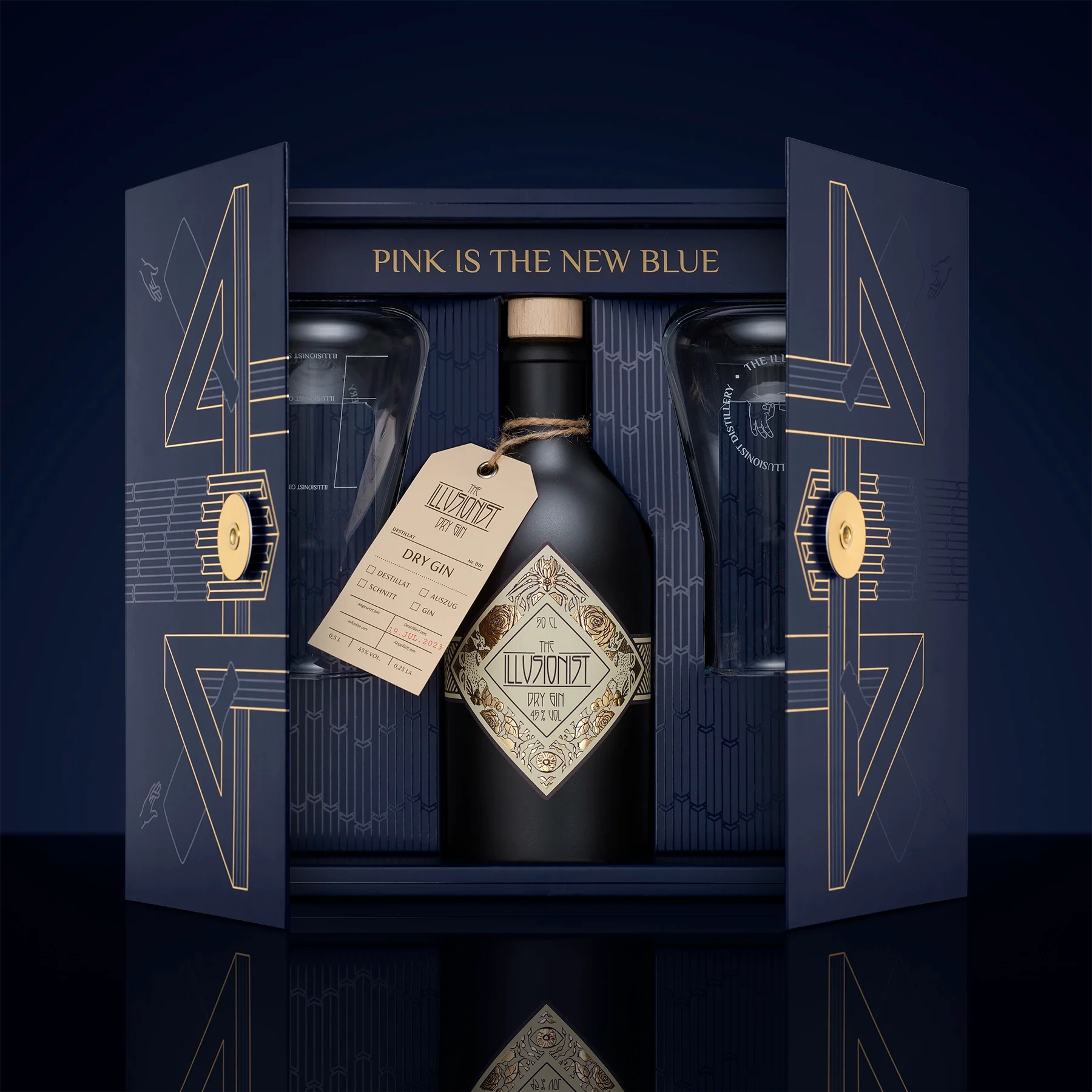 The Illusionist Mysterium Gift Set Gin 500ml 45% + Beute
