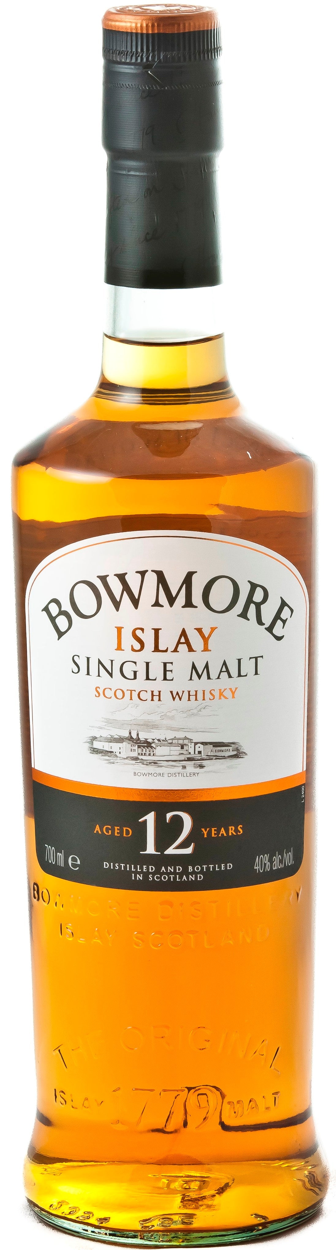 Bowmore 12 Year Old single malt whisky scozzese torbato