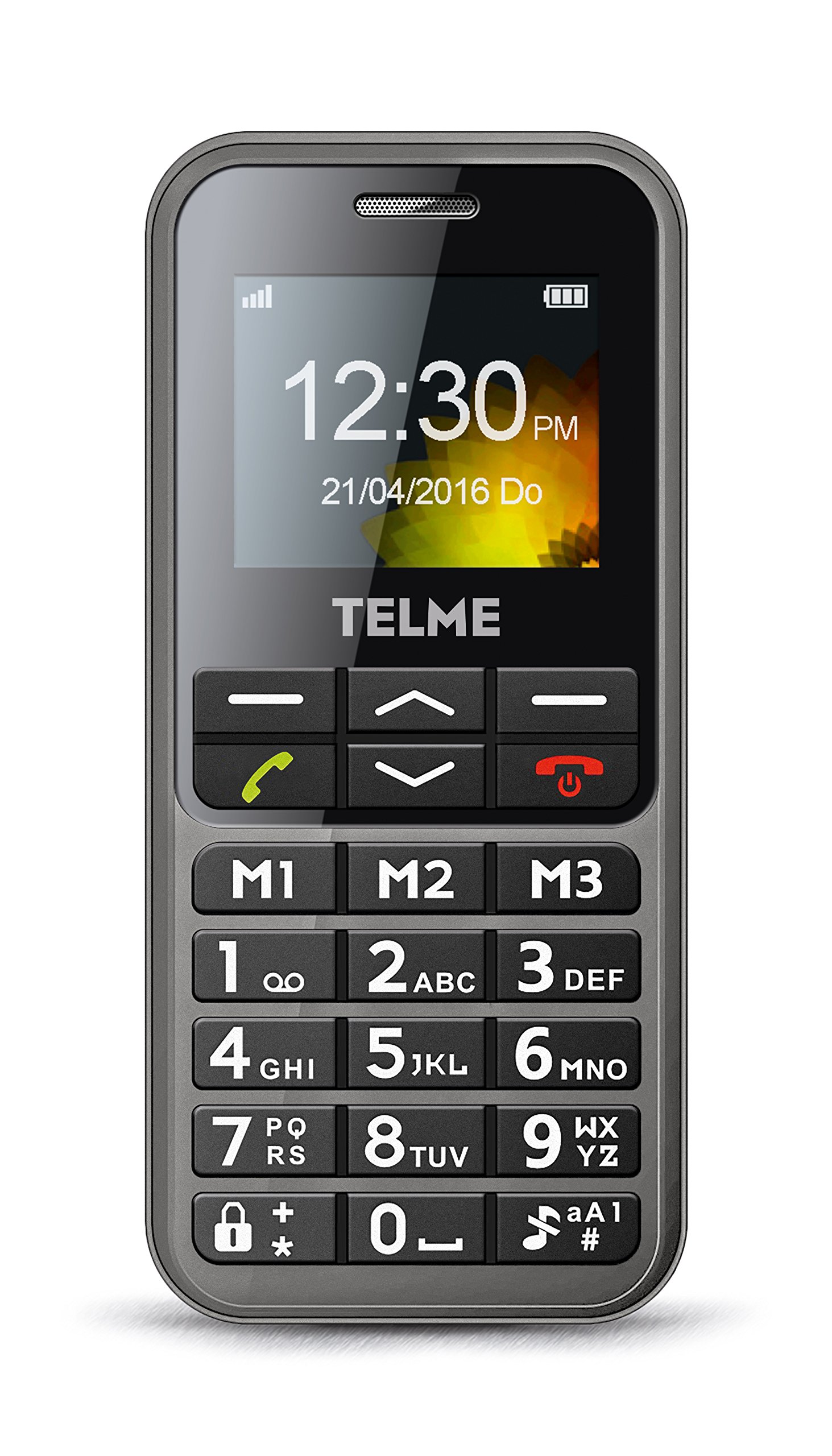 Emporia Telme C151 cellulare per anziani grigio tasti grandi