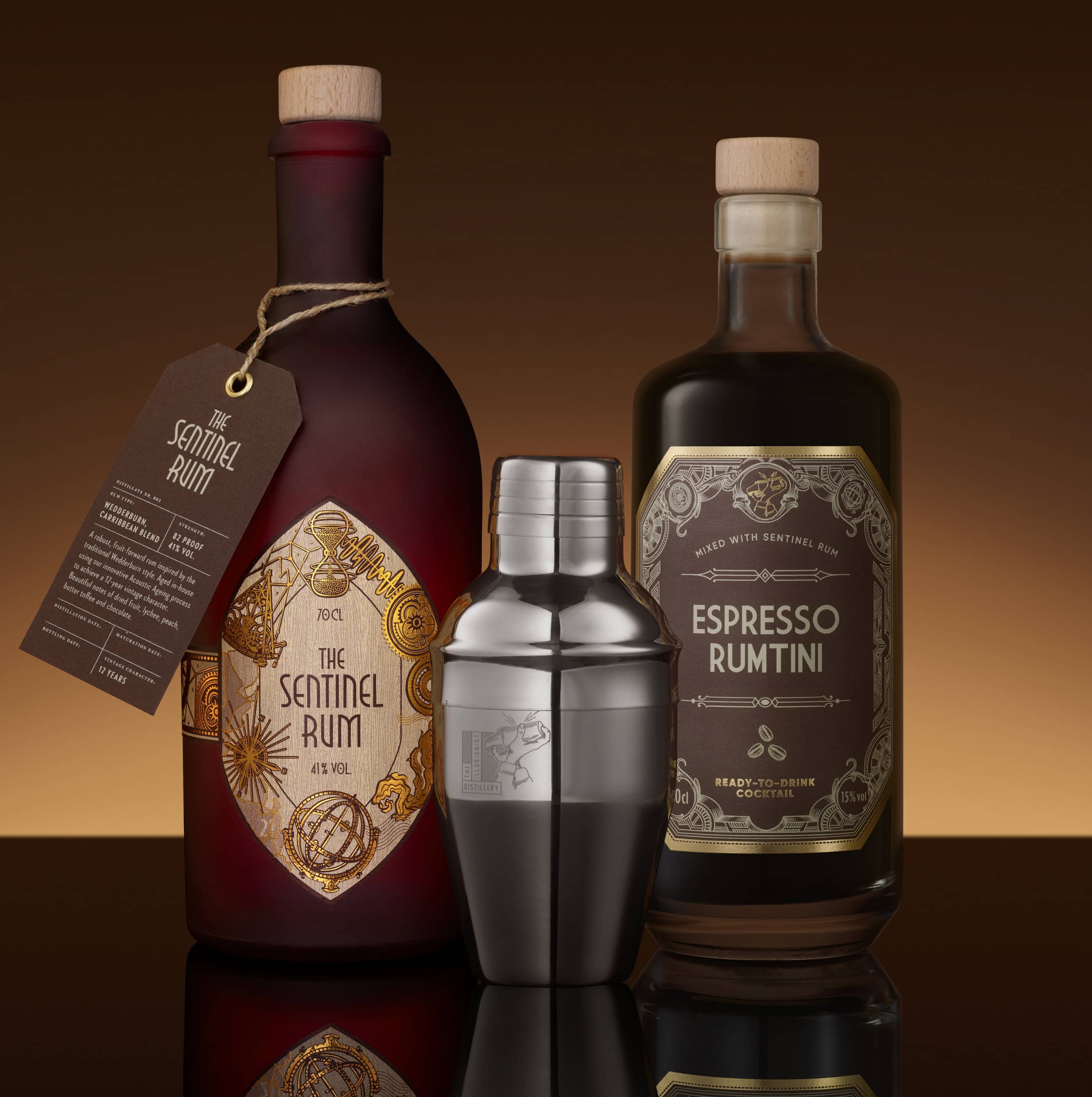 The Illusionist Sentinel Espresso Rumtini Set Rum + RTD + Shaker