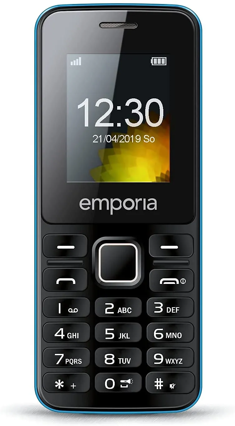 Emporia MD212 Cellulare per Anziani Black Blue Dual Sim 1.8"