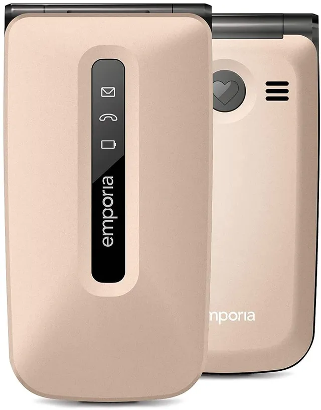 Emporia Flip Telefono conchiglia champagne 2.2" tasto SOS