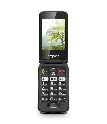 Emporia JOY-LTE Telefono a Conchiglia per Anziani Rosso 2.8"