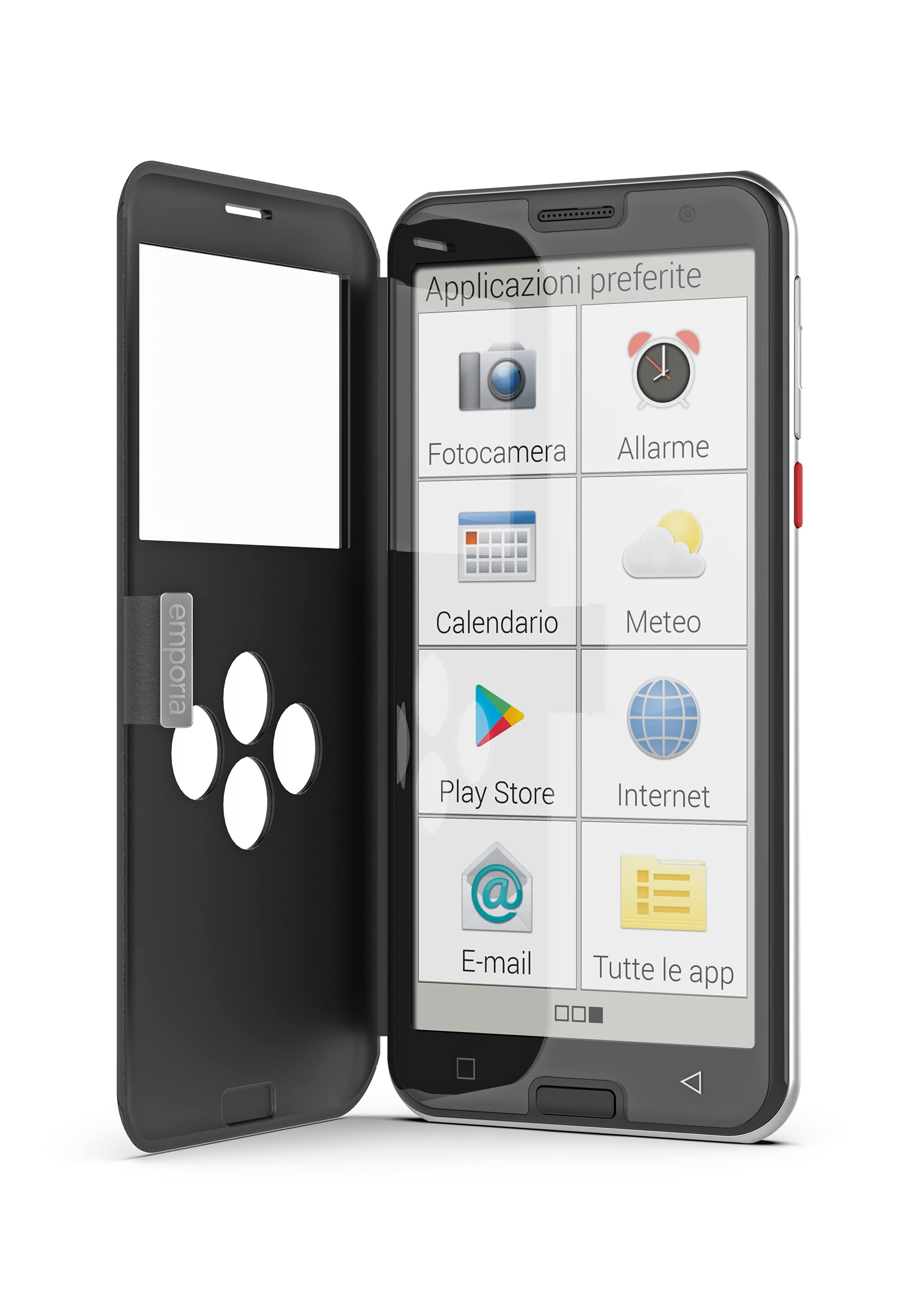 Emporia Smart 5 smartphone anziani nero 32GB display 5.5