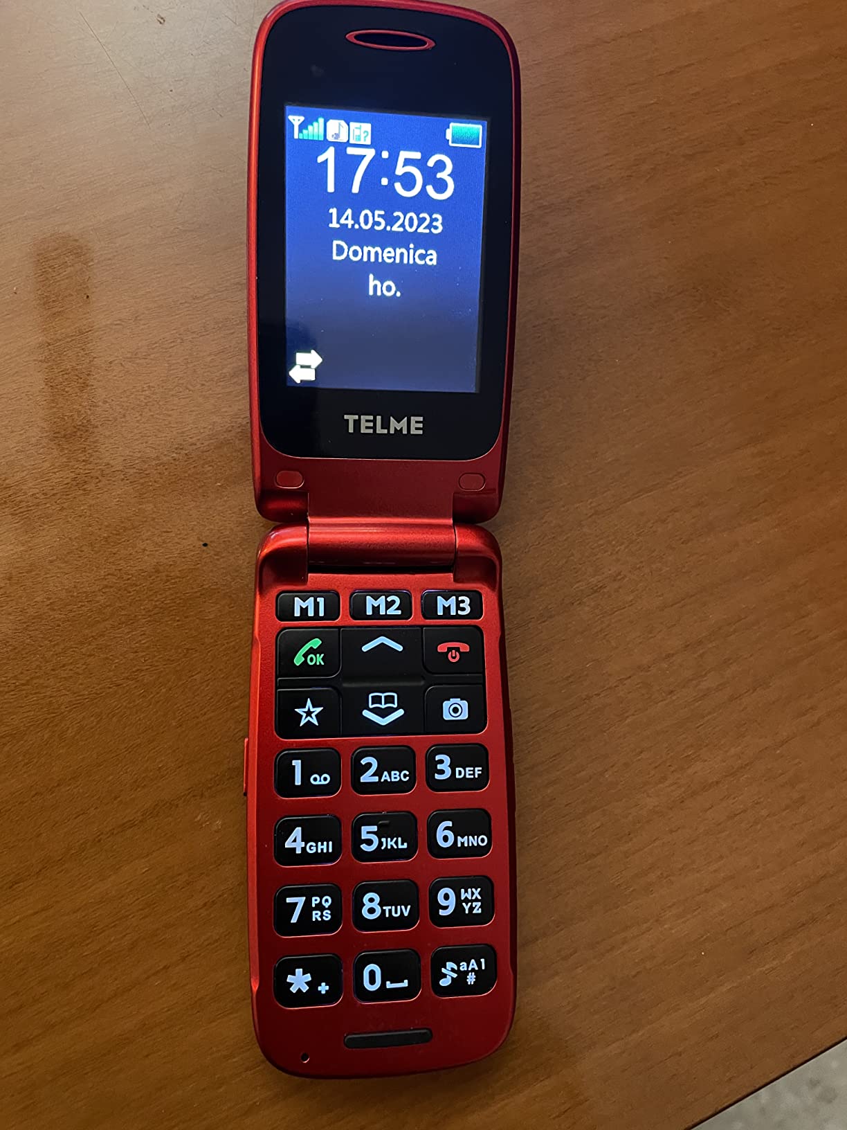 Emporia Telme X200 Telefono conchiglia rosso 2.4" SOS