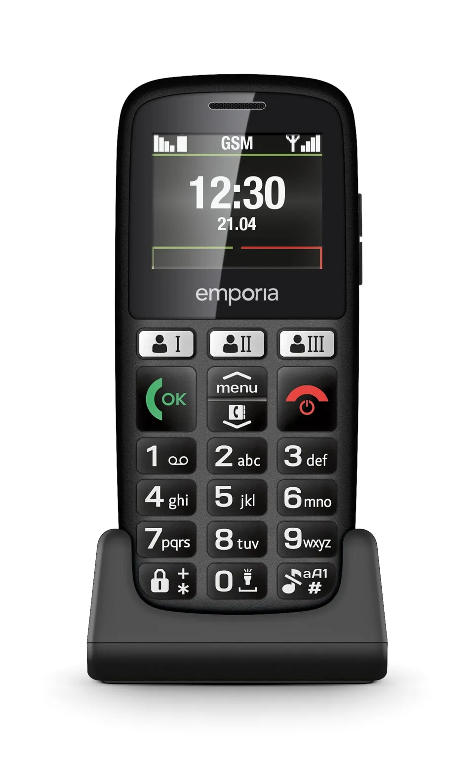 Emporia Happy Telefono per anziani nero Bluetooth tasto SOS