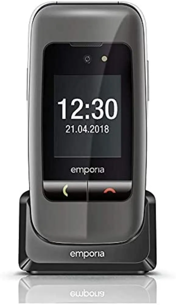 Emporia ONE Telefono Conchiglia per Anziani Space Grey Tasto SOS