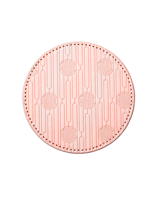 LE TRIBUTE Sottobicchieri Rosa 4 Pezzi Ecopelle Tavola Bar