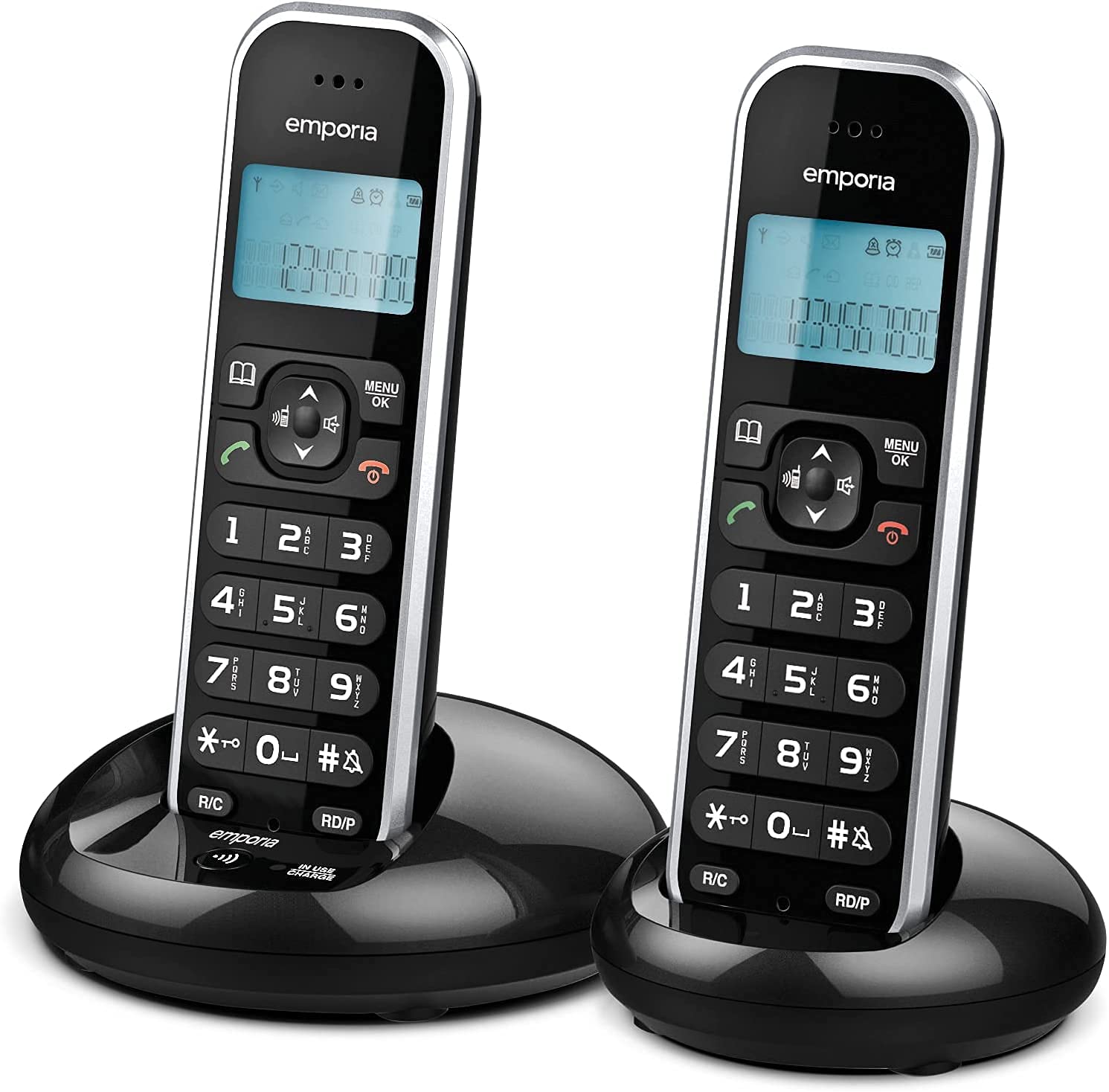 Emporia GD61AB Telefono Cordless DECT Nero con Segreteria
