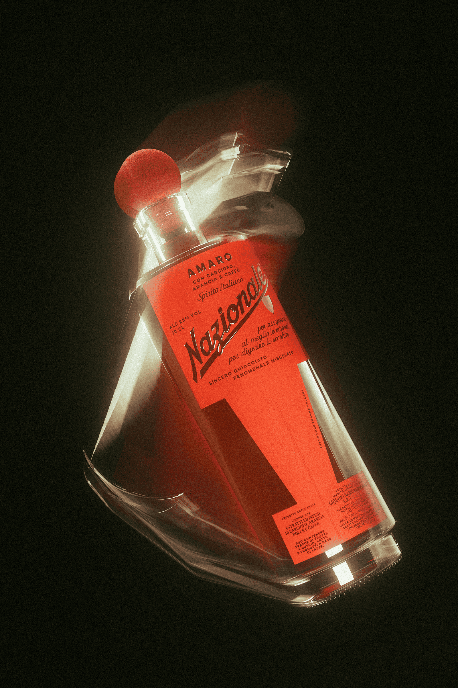 Nazionale Amaro liquore italiano arancia e caffè