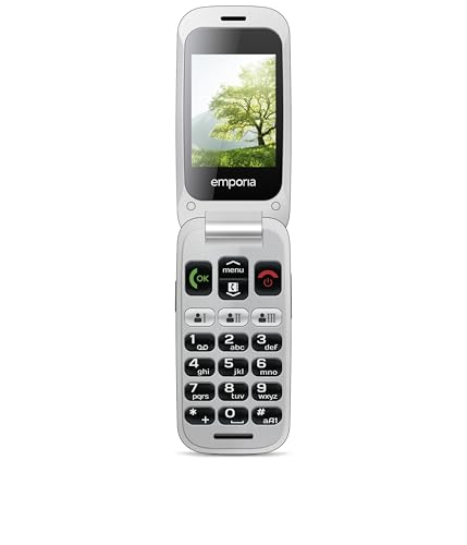 Emporia ONE Telefono pieghevole 2,4" argento emergenza