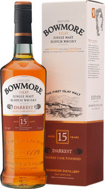 Bowmore 15 Year Old Darkest Whisky Scozzese Sherry