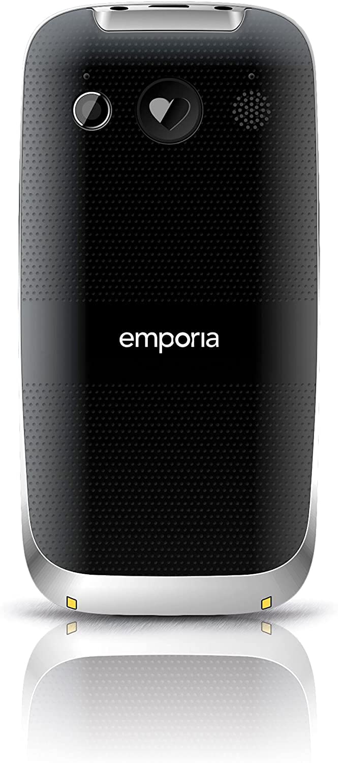 Emporia Euphoria Telefono per Anziani Nero con Tasto SOS