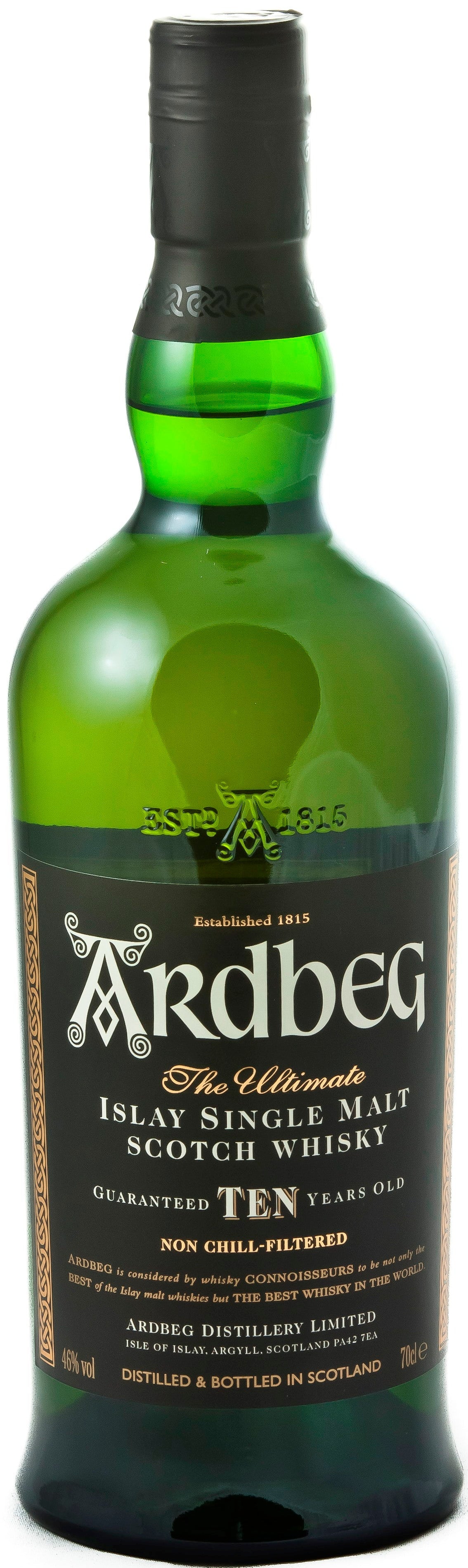 Ardbeg 10 Year Old whisky scozzese torbato 70 cl