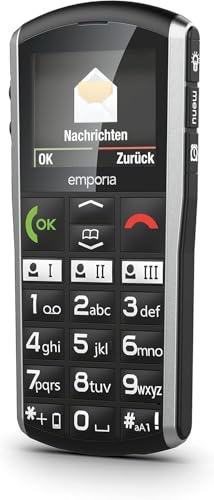 Emporia SIMPLICITY 4G Cellulare per Anziani Nero Tasti Grandi