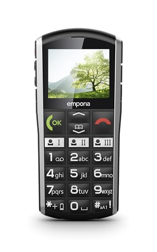 Emporia SIMPLICITY 4G Cellulare per Anziani Nero Tasti Grandi
