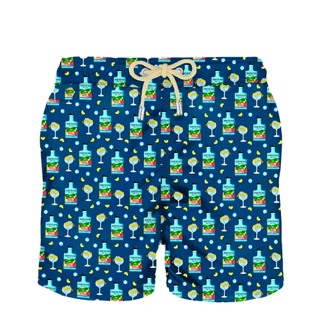 MC2 Saint Barth Portofino Gin Boxer Mare Blu Gin Tonic Taglia M
