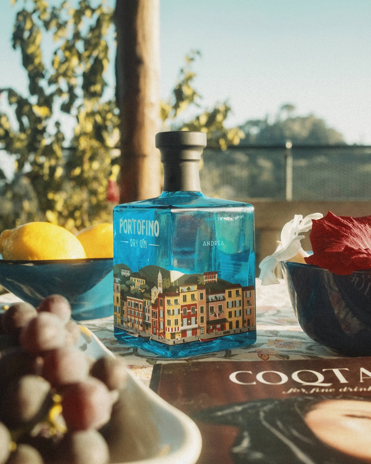 Portofino Dry Gin bottiglia 500 ml personalizzabile limone e ginepro