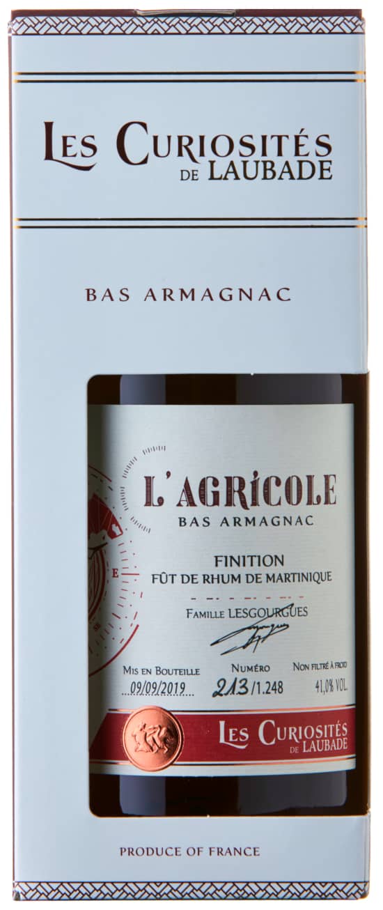 Laubade Les Curiosités l'Agricole Bas Armagnac brandy vaniglia 8 mesi
