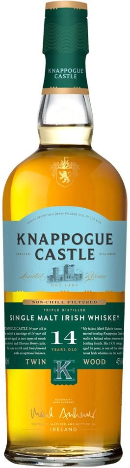 Knappogue Castle 14 anni whiskey single malt irlandese sherry