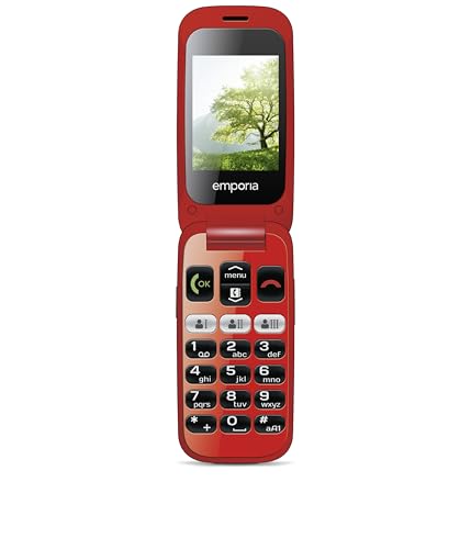 Emporia ONE V200 Telefono pieghevole 2MP nero rosso