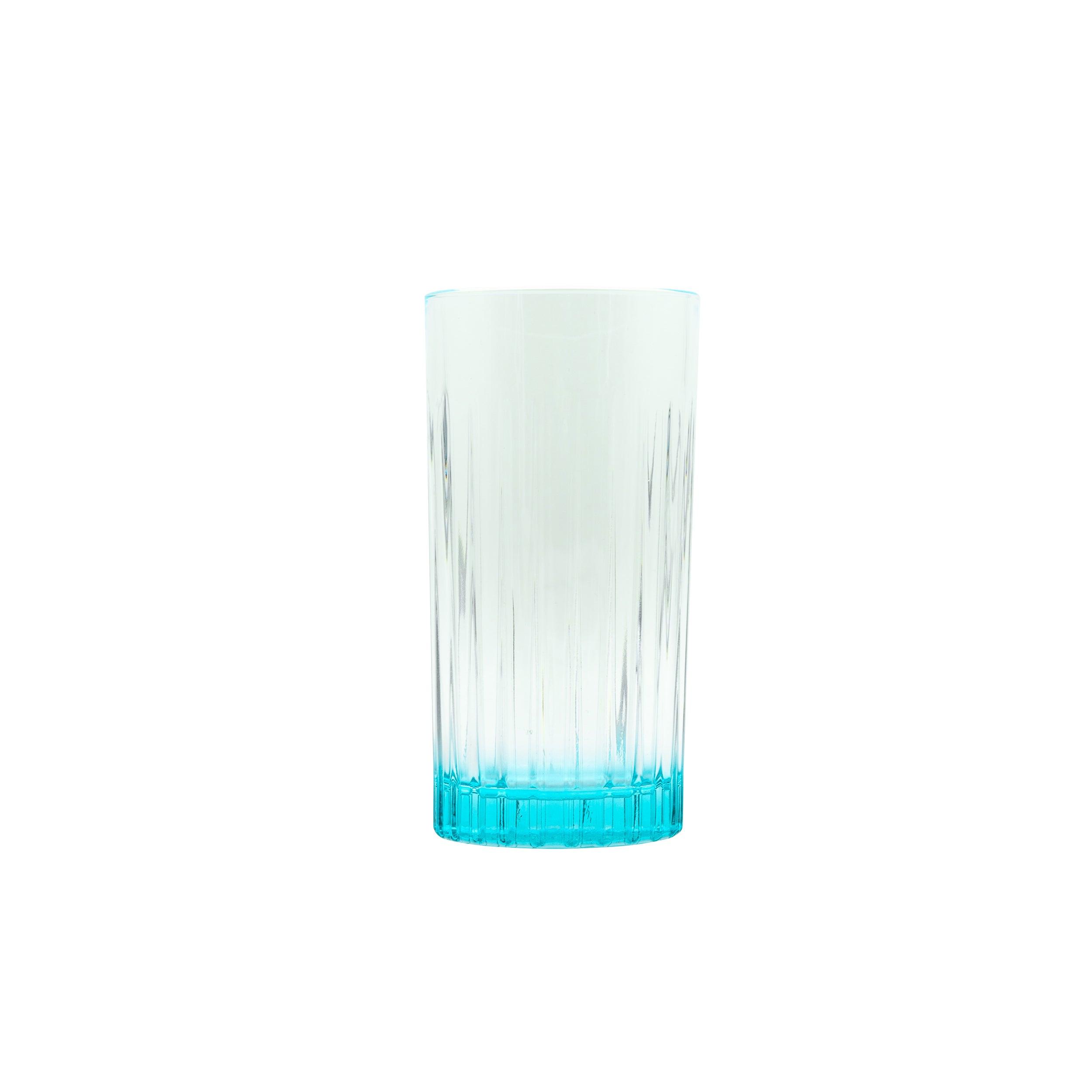 Portofino Lifestyle Glass Tumbler set 6 bicchieri blu