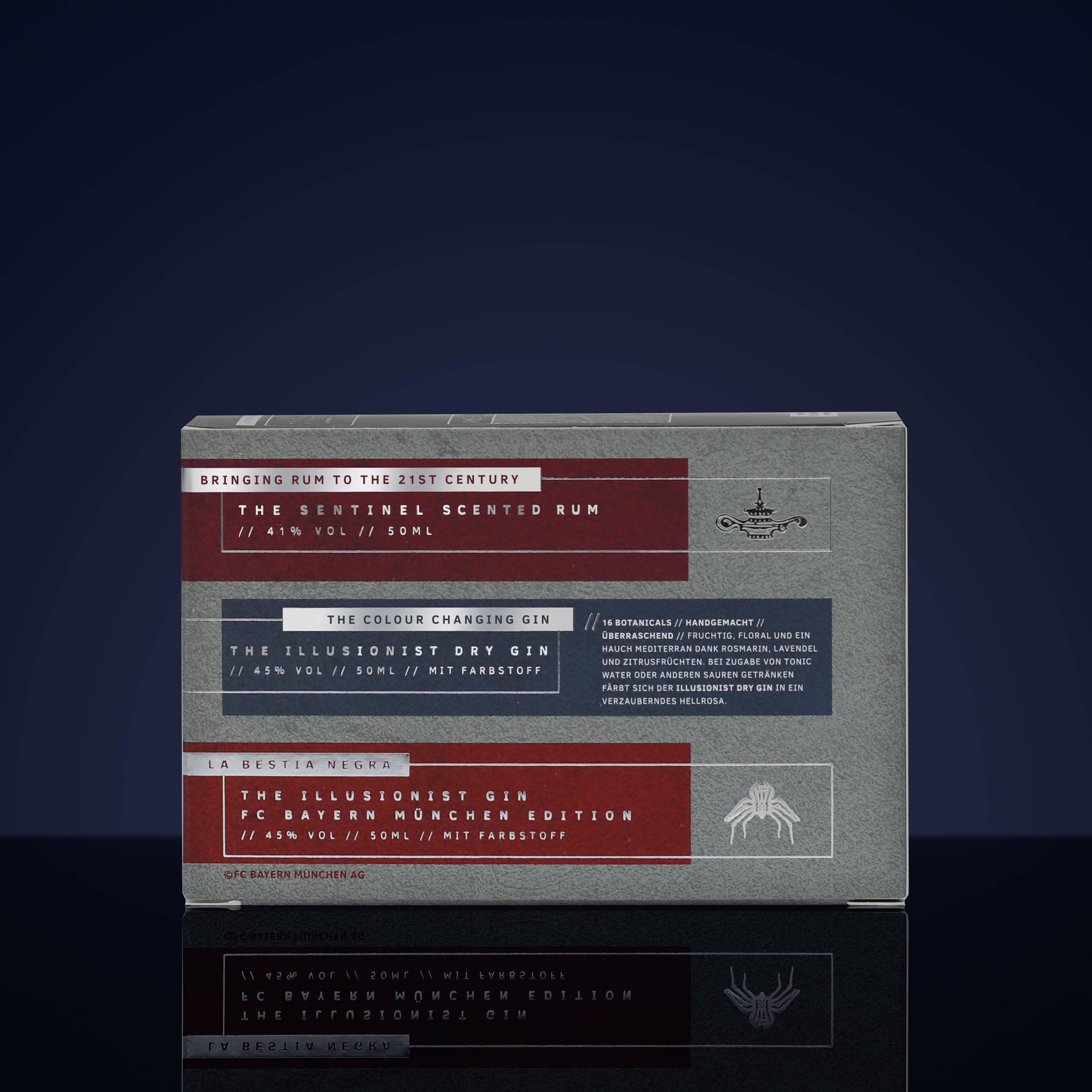 The Illusionist Range Mini Collection Box set 3x50ml gin rum