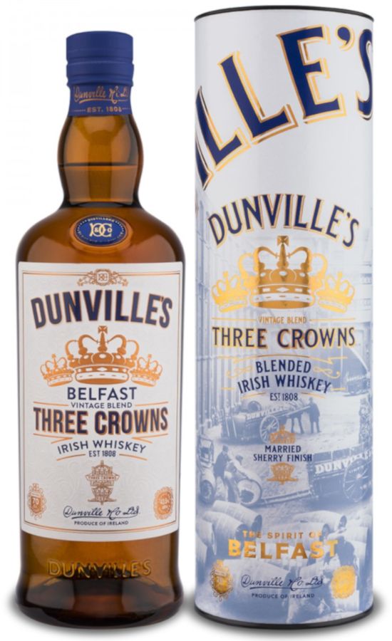 Dunville's Three Crowns Irish Whiskey Oloroso