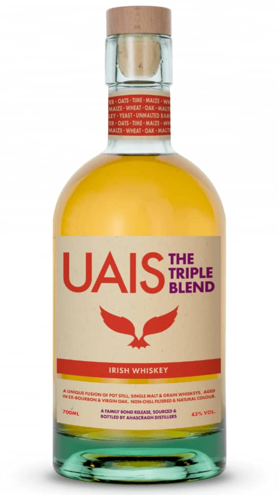 UAIS Triple Blend whiskey irlandese pot still malt grain