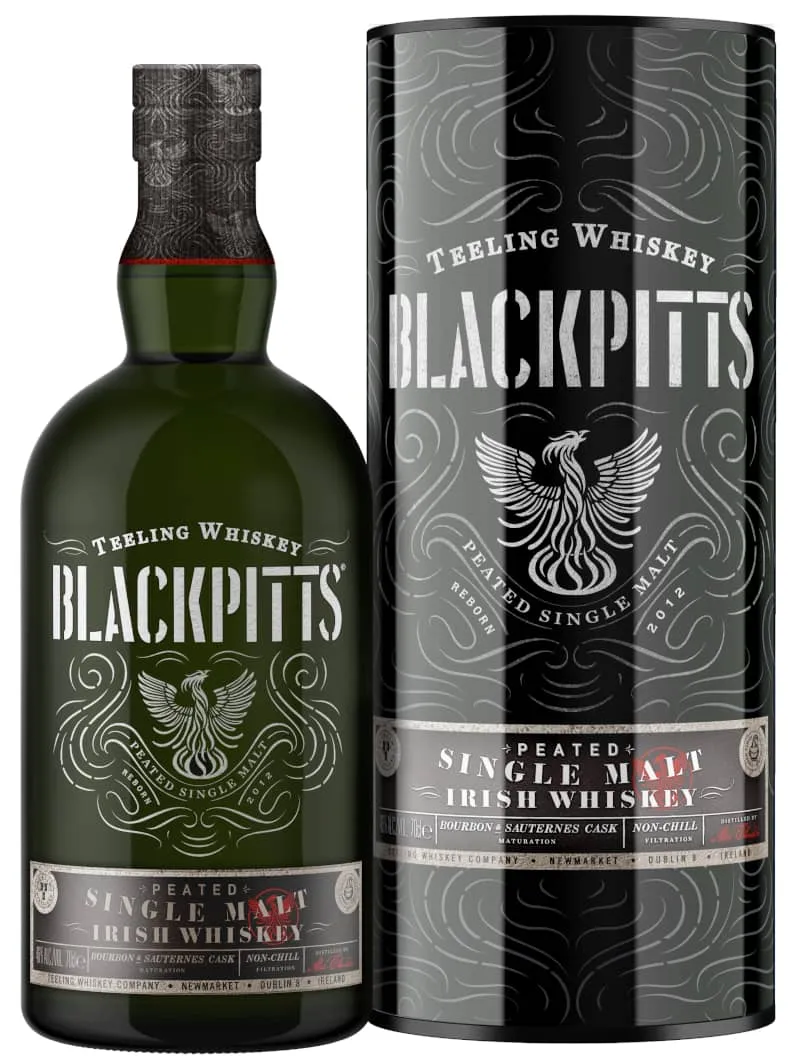 Teeling Blackpitts Peated Single Malt whiskey torbato